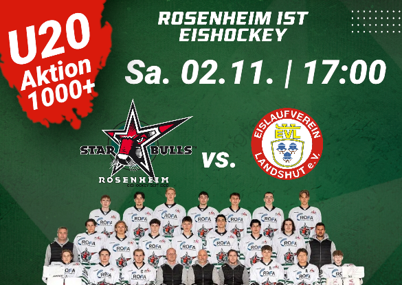 SBR Nachwuchs: U20 mit 1000+ Spiel gegen Landshut
